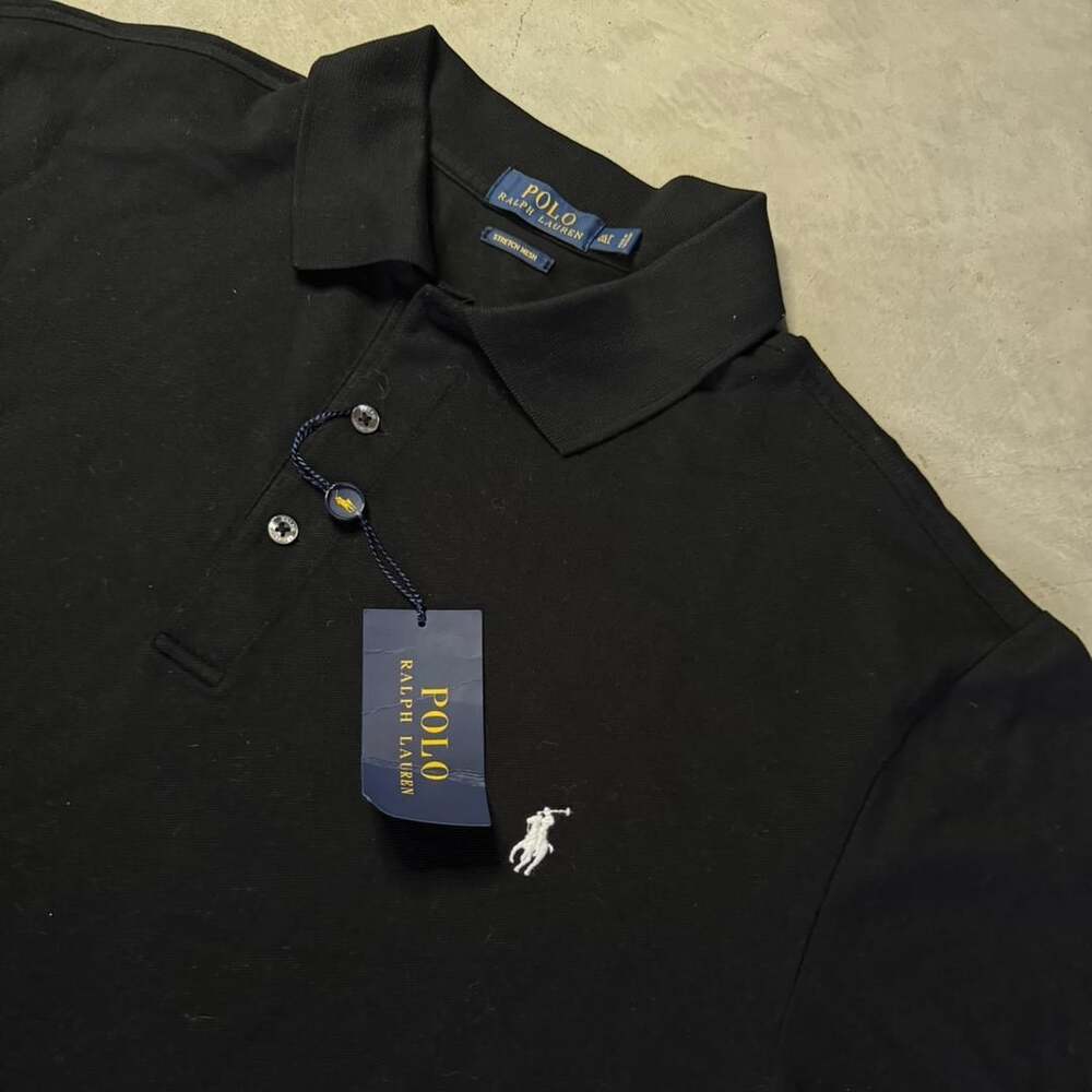 Polo Ralph Lauren Stretch Mesh Polo Size XLT Black NWT